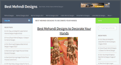 Desktop Screenshot of bestmehndidesigns.com